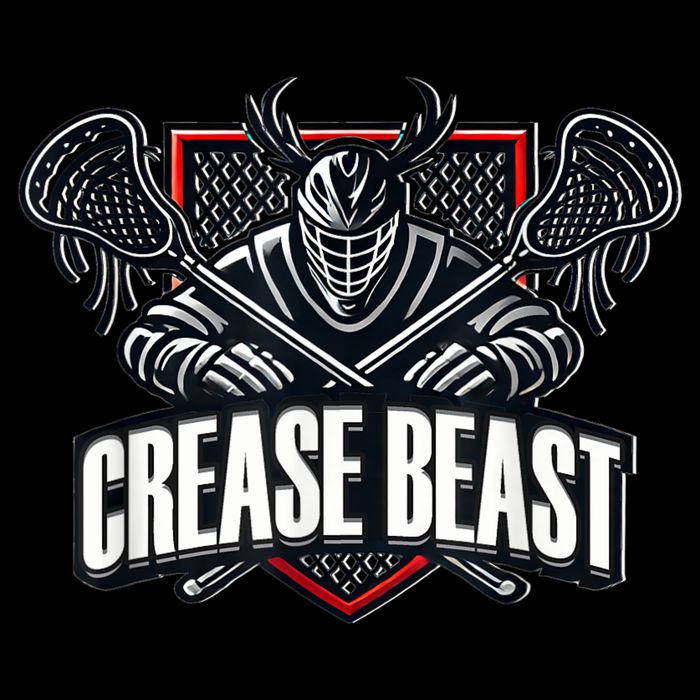 Funny Lacrosse Ops Warning Of Crease Beast LAX Goalie Cropped Pullover Crew