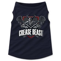 Funny Lacrosse Ops Warning Of Crease Beast LAX Goalie Doggie Tank