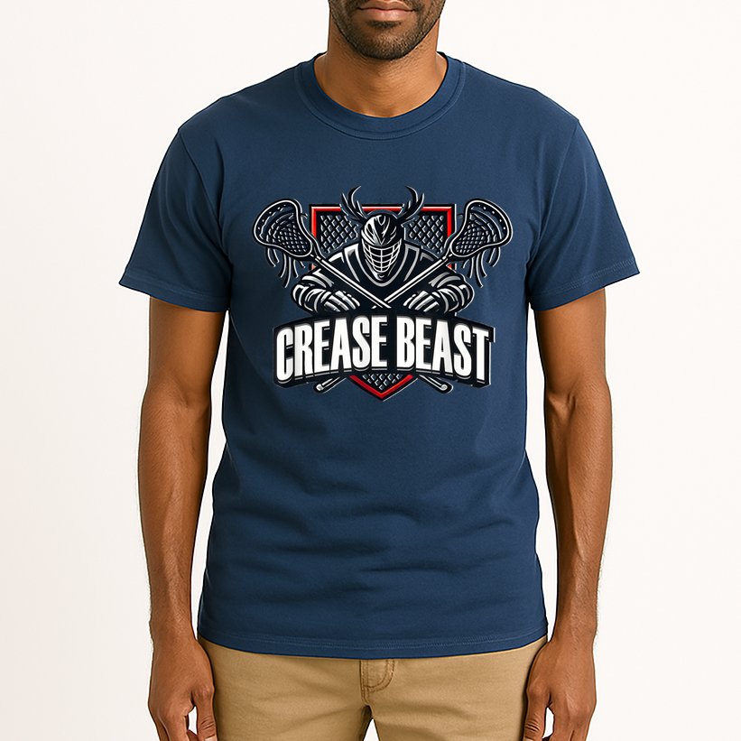 Funny Lacrosse Ops Warning Of Crease Beast LAX Goalie Tall T-Shirt