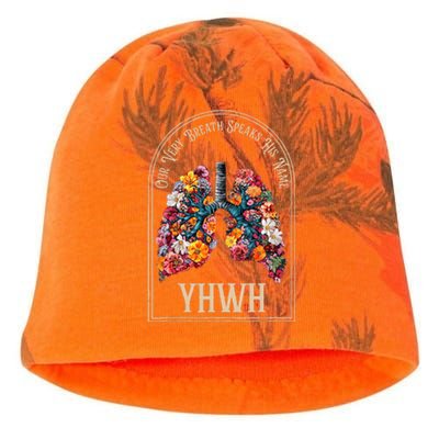 Floral Lung Our Very Breath Speaks His Name Yhwh Christian Kati - Camo Knit Beanie