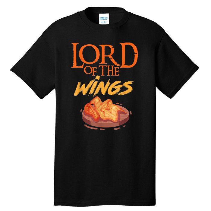 Funny Lord Of The Wings Chicken Wings Funny Chicken Wings Tall T-Shirt