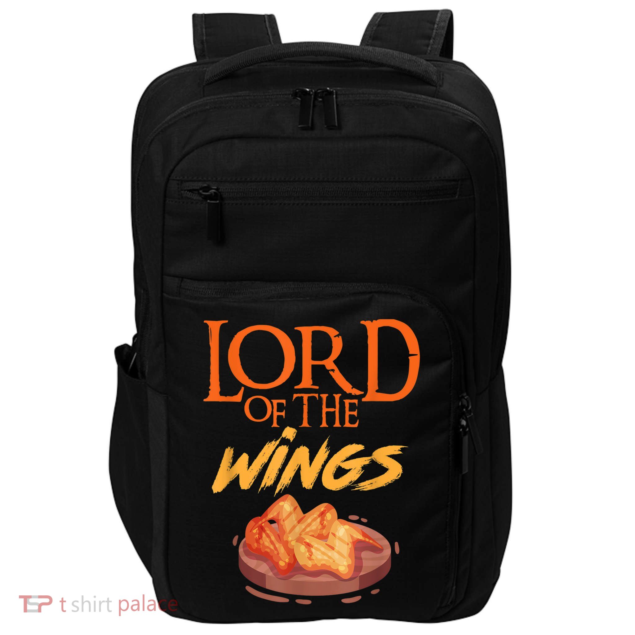 Funny Lord Of The Wings Chicken Wings Funny Chicken Wings Impact Tech Backpack