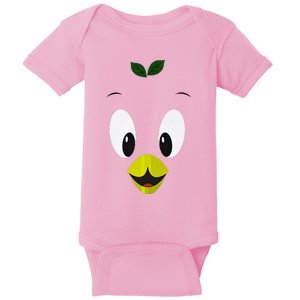 Funny Little Orange Bird Baby Bodysuit