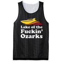 Funny Lake Of The Fuckin Ozarks Boating Missouri Mesh Reversible Basketball Jersey Tank