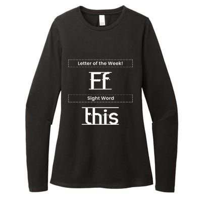 Funny Letter Of The Week Ff Sight Word This Womens CVC Long Sleeve Shirt