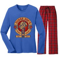 Funny Lawyer Or Law School Gift Women's Long Sleeve Flannel Pajama Set 