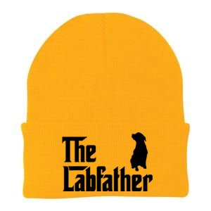 Funny Labrador Owner The Labfather Lab Father Gift Knit Cap Winter Beanie