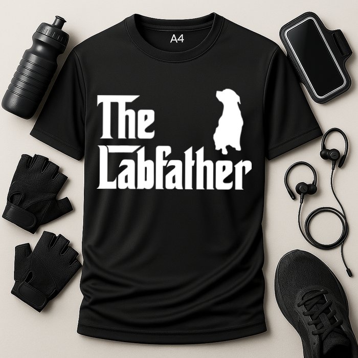 Funny Labrador Owner The Labfather Lab Father Gift Cooling Performance Crew T-Shirt