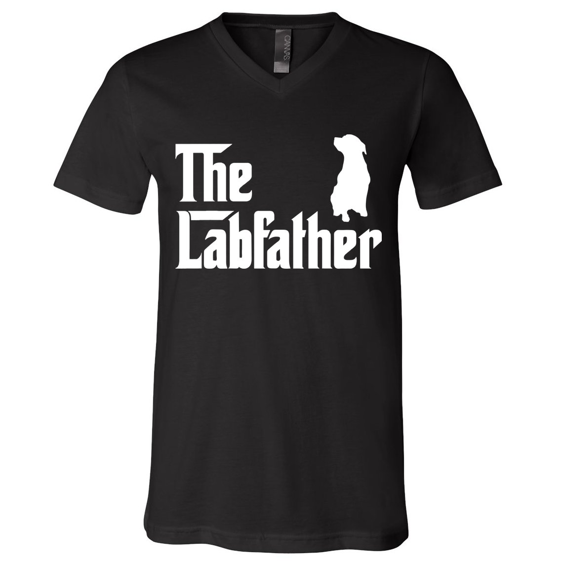 Funny Labrador Owner The Labfather Lab Father Gift V-Neck T-Shirt