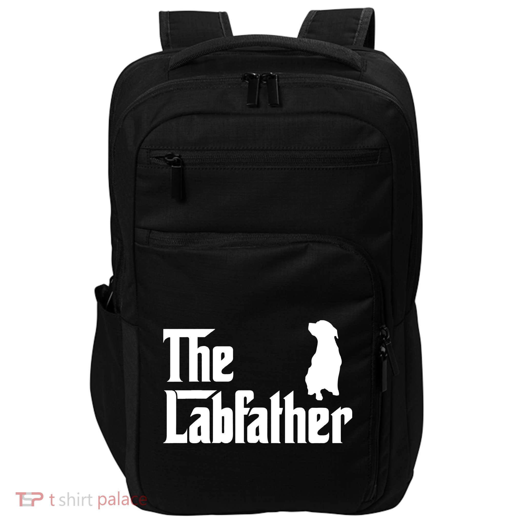 Funny Labrador Owner The Labfather Lab Father Gift Impact Tech Backpack
