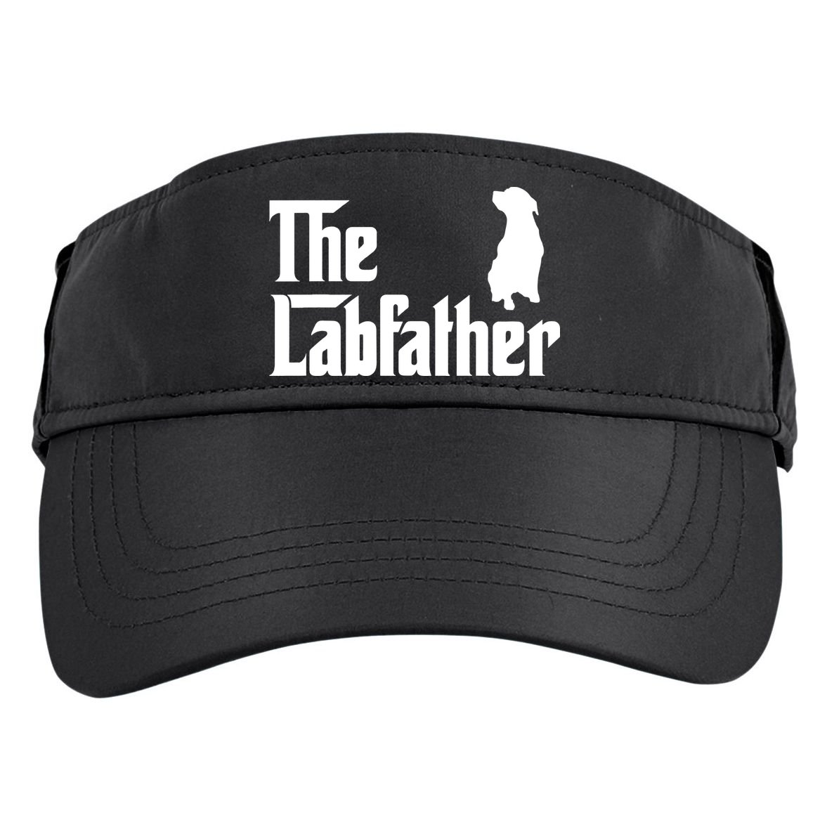 Funny Labrador Owner The Labfather Lab Father Gift Adult Drive Performance Visor