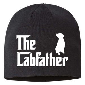 Funny Labrador Owner The Labfather Lab Father Gift Sustainable Beanie