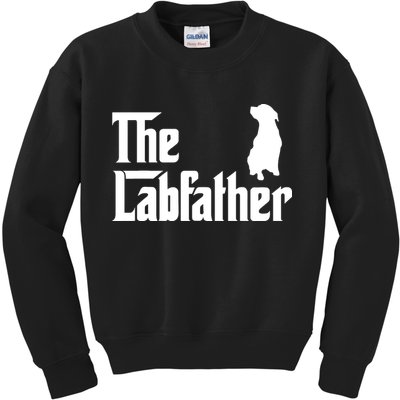 Funny Labrador Owner The Labfather Lab Father Gift Kids Sweatshirt