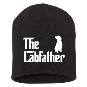 Funny Labrador Owner The Labfather Lab Father Gift Short Acrylic Beanie