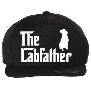 Funny Labrador Owner The Labfather Lab Father Gift Wool Snapback Cap