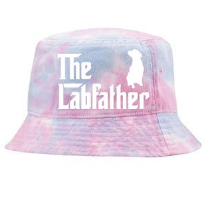 Funny Labrador Owner The Labfather Lab Father Gift Tie-Dyed Bucket Hat