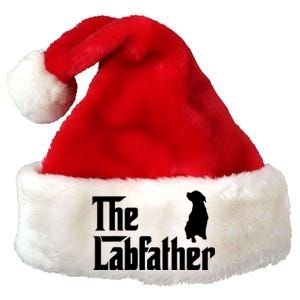 Funny Labrador Owner The Labfather Lab Father Gift Premium Christmas Santa Hat