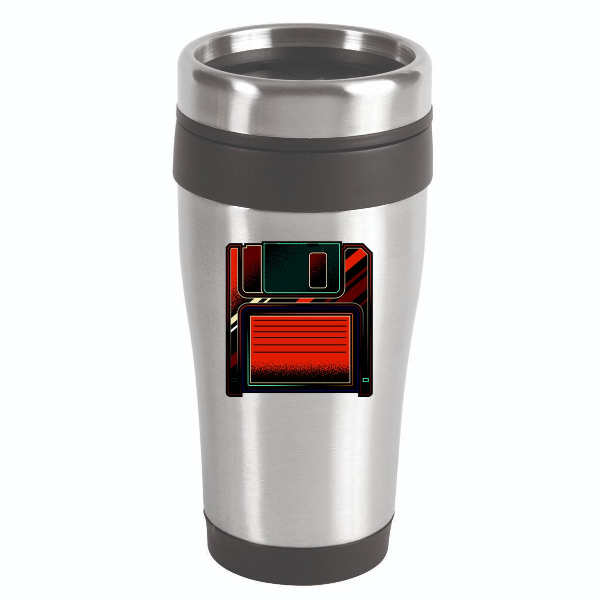 Floppy Disc 16oz Travel Tumbler