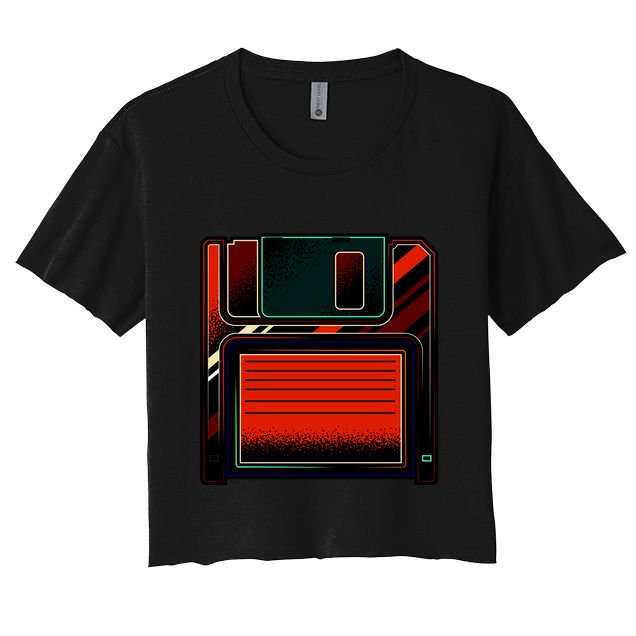 Floppy Disc Women's Crop Top Tee