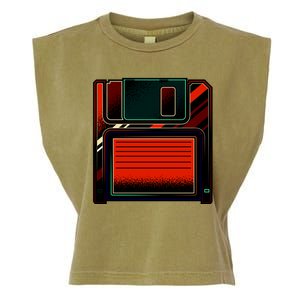 Floppy Disc Garment-Dyed Women's Muscle Tee