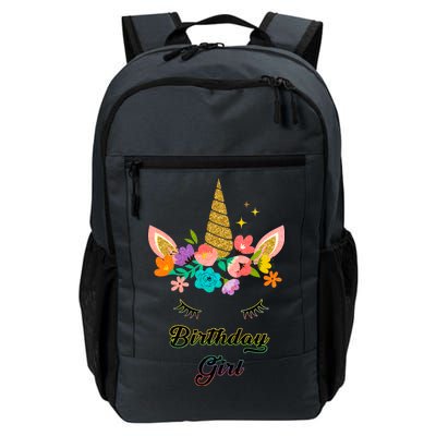 Floral Birthday Girl Unicorn Daily Commute Backpack