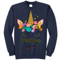 Floral Birthday Girl Unicorn Sweatshirt