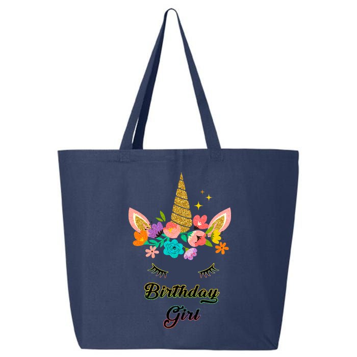 Floral Birthday Girl Unicorn 25L Jumbo Tote