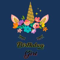 Floral Birthday Girl Unicorn Baby Bodysuit