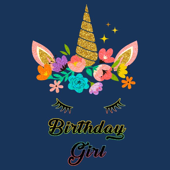 Floral Birthday Girl Unicorn Baby Bodysuit