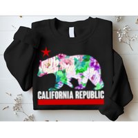 Floral California Republic Bear Tropical Bear Sweatshirt