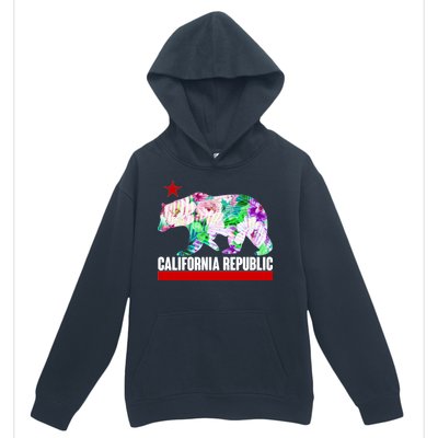 Floral California Republic Bear Tropical Bear Urban Pullover Hoodie