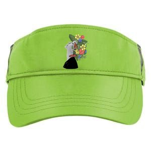 Floral Hat Art Adult Drive Performance Visor