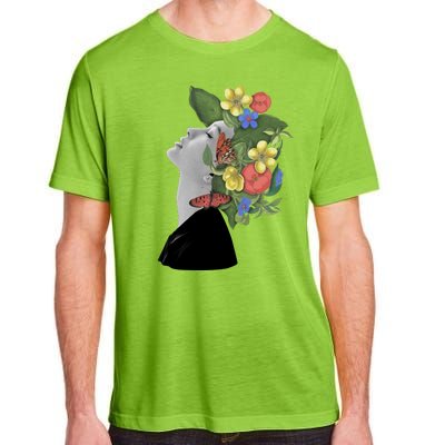 Floral Hat Art Adult ChromaSoft Performance T-Shirt