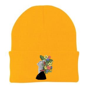 Floral Hat Art Knit Cap Winter Beanie