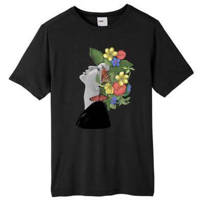 Floral Hat Art Tall Fusion ChromaSoft Performance T-Shirt