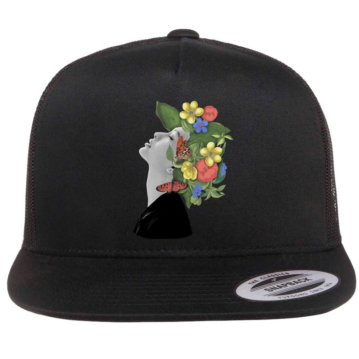 Floral Hat Art Flatbill Hat