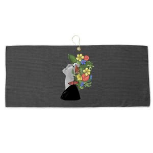 Floral Hat Art Large Microfiber Waffle Golf Towel