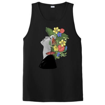 Floral Hat Art PosiCharge Competitor Tank