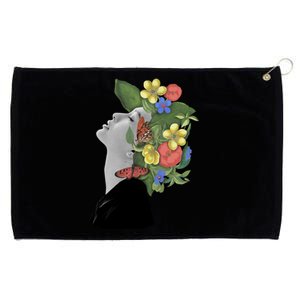 Floral Hat Art Grommeted Golf Towel