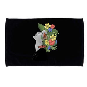 Floral Hat Art Microfiber Hand Towel