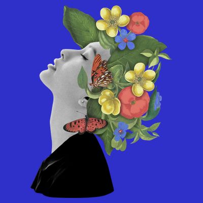 Floral Hat Art T-Shirt