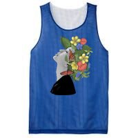 Floral Hat Art Mesh Reversible Basketball Jersey Tank