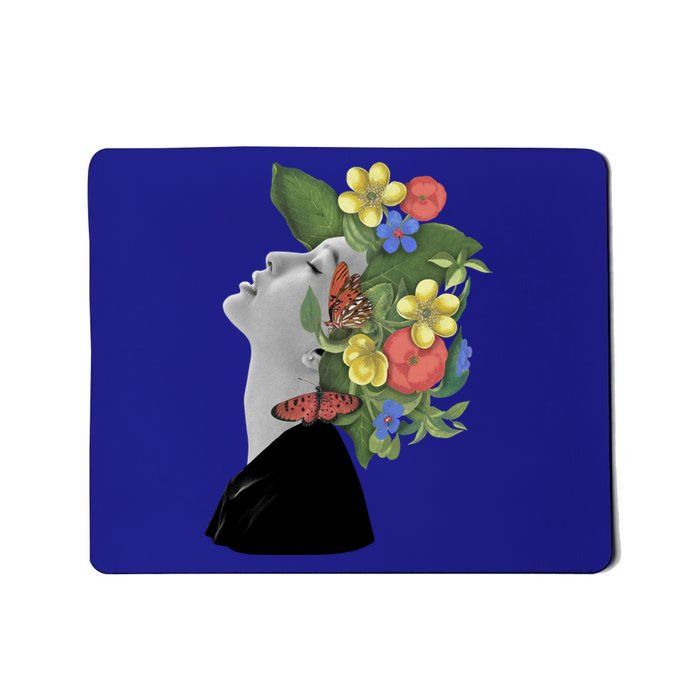 Floral Hat Art Mousepad