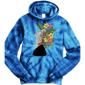 Floral Hat Art Tie Dye Hoodie