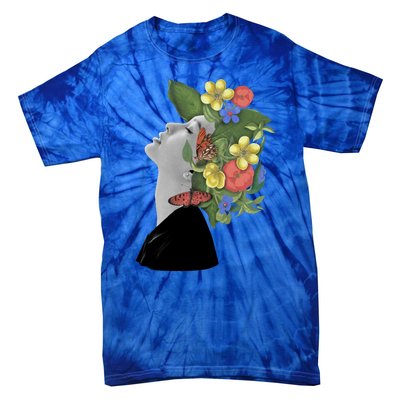 Floral Hat Art Tie-Dye T-Shirt