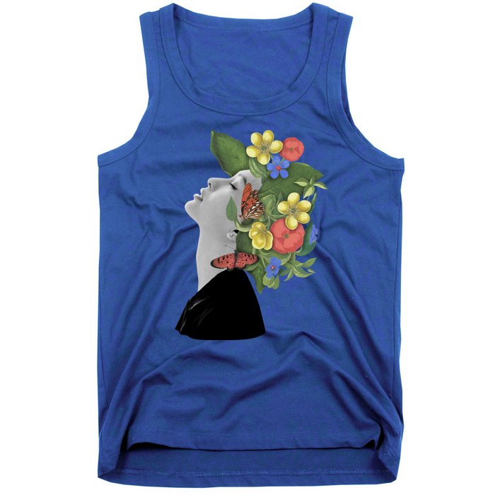 Floral Hat Art Tank Top