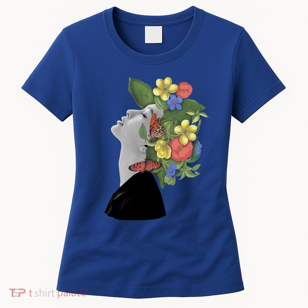 Floral Hat Art Womens T-Shirt
