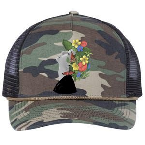 Floral Hat Art Retro Rope Trucker Hat Cap