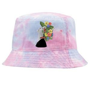 Floral Hat Art Tie-Dyed Bucket Hat