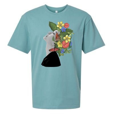 Floral Hat Art Sueded Cloud Jersey T-Shirt